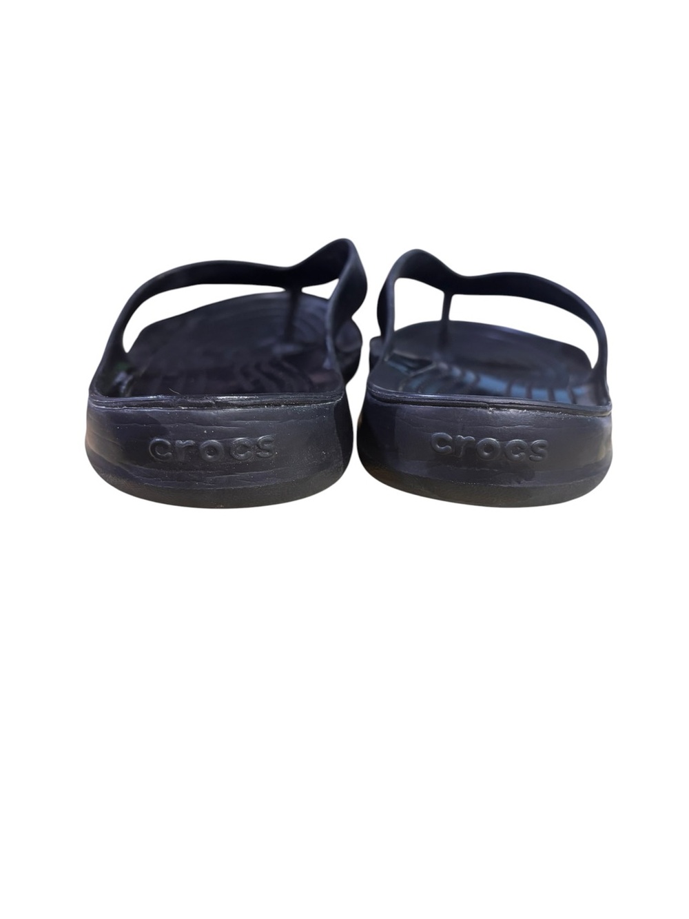Crocs Kadee II Flip Flops Black Lightweight Comfort Thong Sandals Sz 10 - Picture 7 of 11